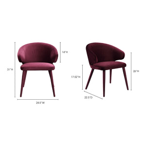 Moe's Home Stewart Dining Chair in Purple (31' x 24.5' x 22.5') - EH-1104-10