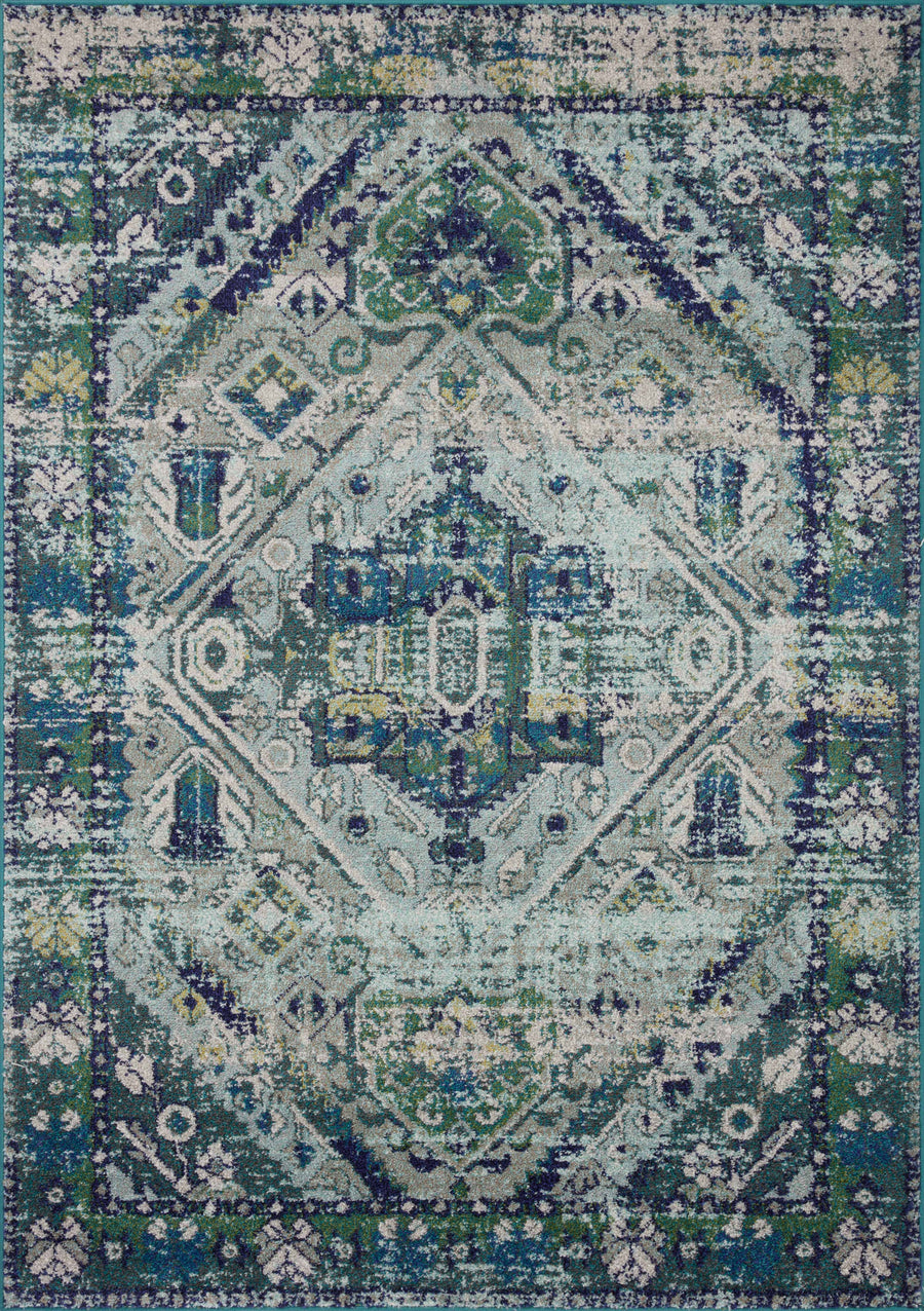 Eila Rug in Lagoon & Mist