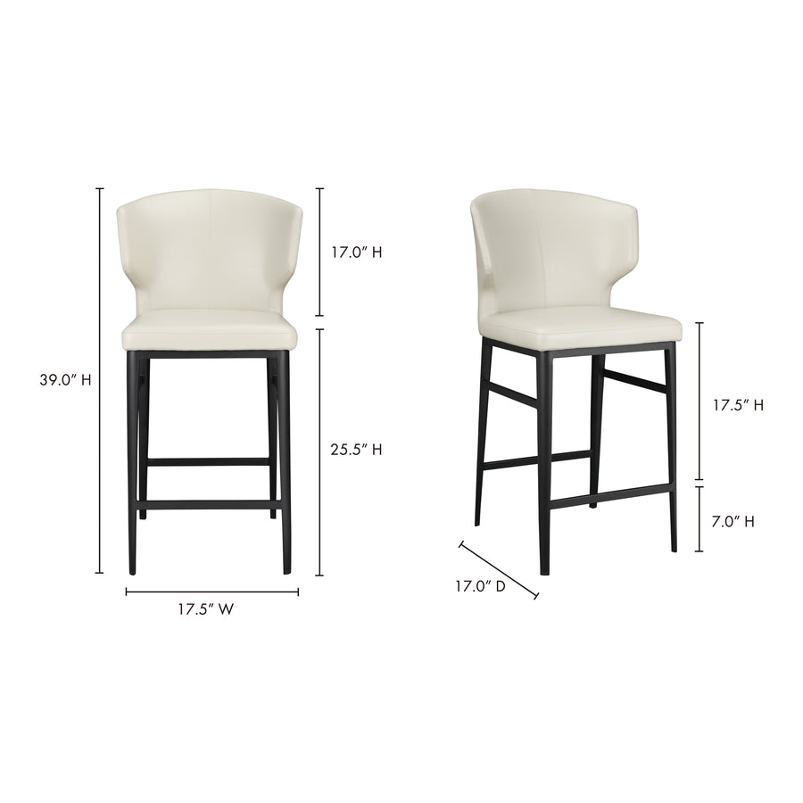 Moe's Home Delaney Counter Stool in Beige (39.4' x 20.5' x 21.7') - EJ-1022-34