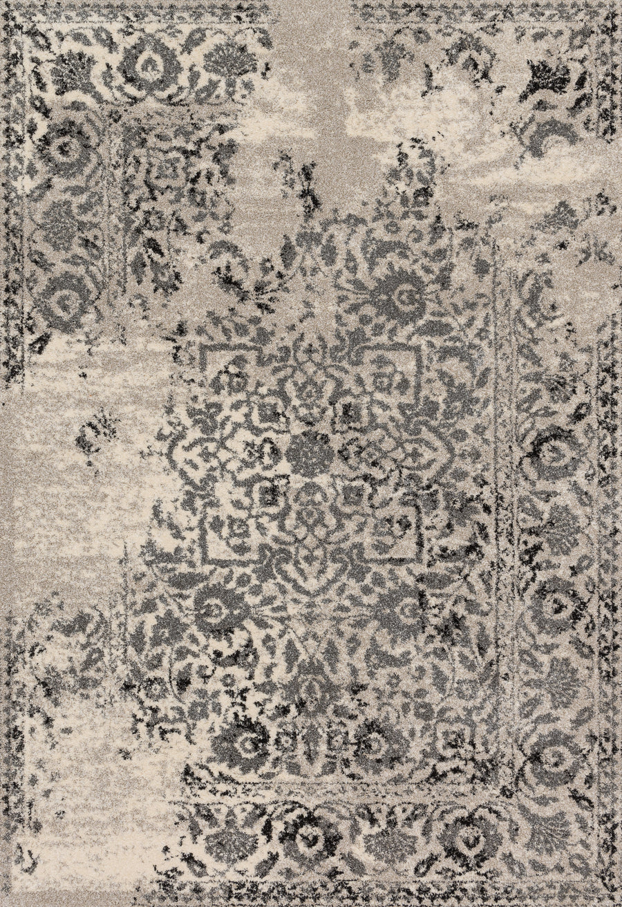 Emory Rug in Ivory & Charcoal