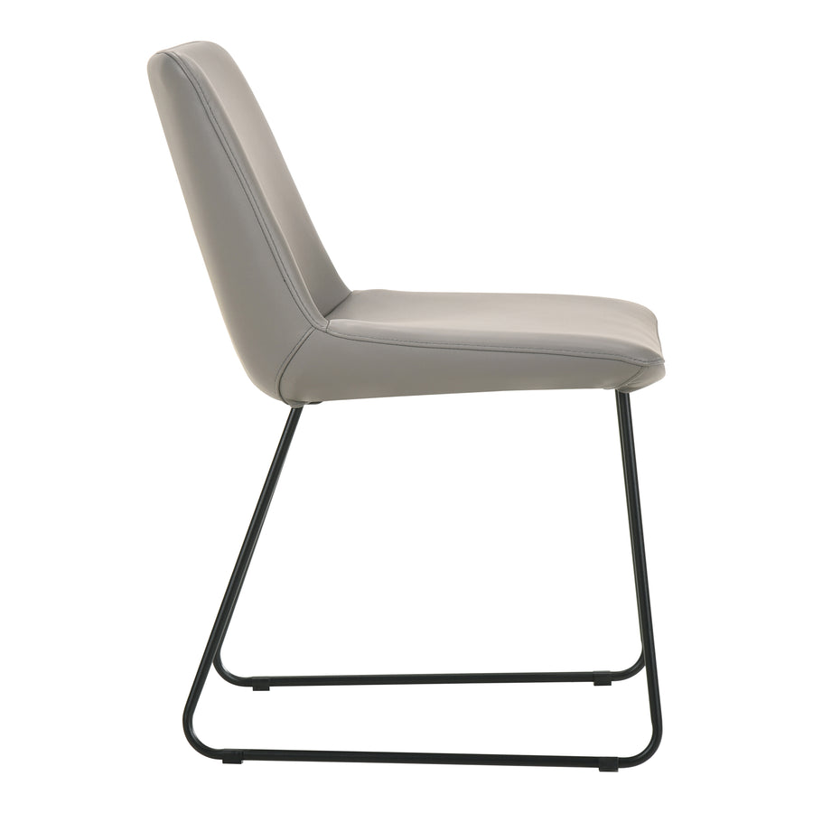 Moe's Home Villa Dining Chair in Grey (31.7' x 19.3' x 23') - EQ-1010-15