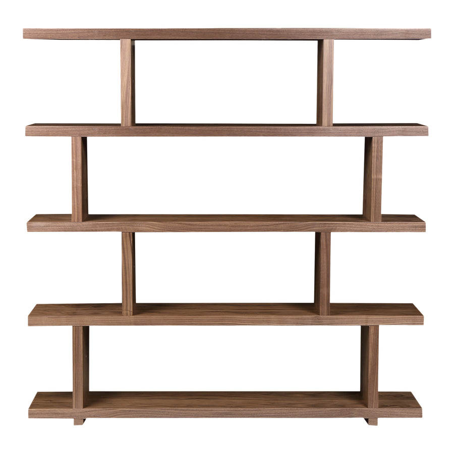 Moe's Home Miri Bookshelf in Walnut Brown (63' x 63' x 11') - ER-1073-03