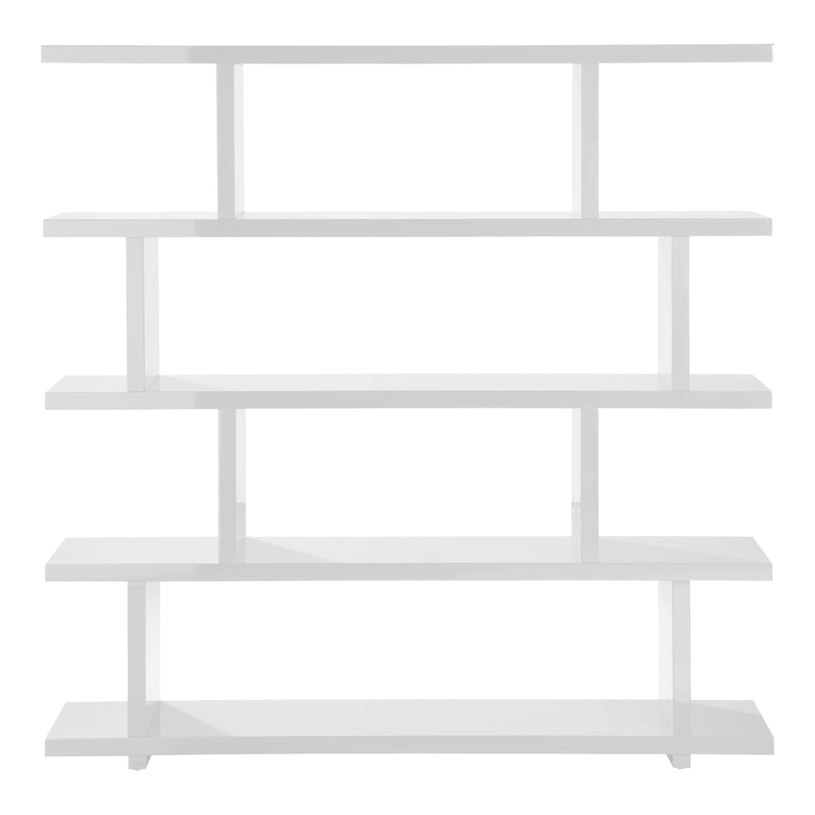 Moe's Home Miri Bookshelf in White (63' x 63' x 11') - ER-1073-18