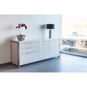 Moe's Home Neo Sideboard in White (31' x 75' x 17') - ER-1118-18