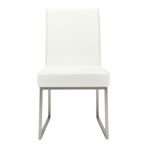 Moe's Home Tyson Dining Chair in White (35' x 20' x 25') - ER-2012-18