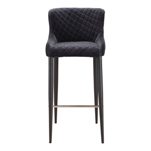 Moe's Home Etta Bar Stool in Dark Grey (41' x 18' x 21.5') - ER-2049-25