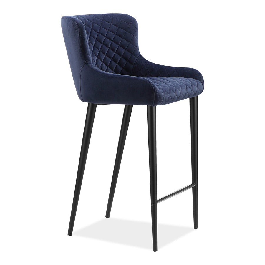 Moe's Home Etta Bar Stool in Dark Blue (41' x 18' x 21.5') - ER-2049-46