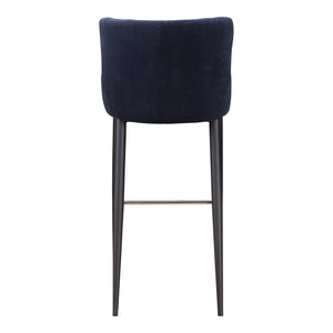 Moe's Home Etta Bar Stool in Dark Blue (41' x 18' x 21.5') - ER-2049-46