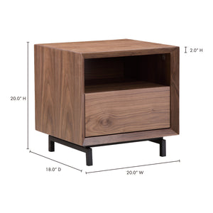 Moe's Home Persela End Table in Brown (20' x 20' x 18') - ER-2071-03