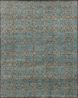 Essex Rug in Twill & Blue