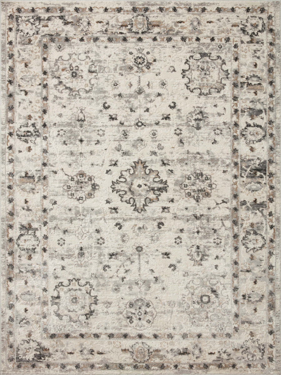 Estelle Rug in Ivory & Stone