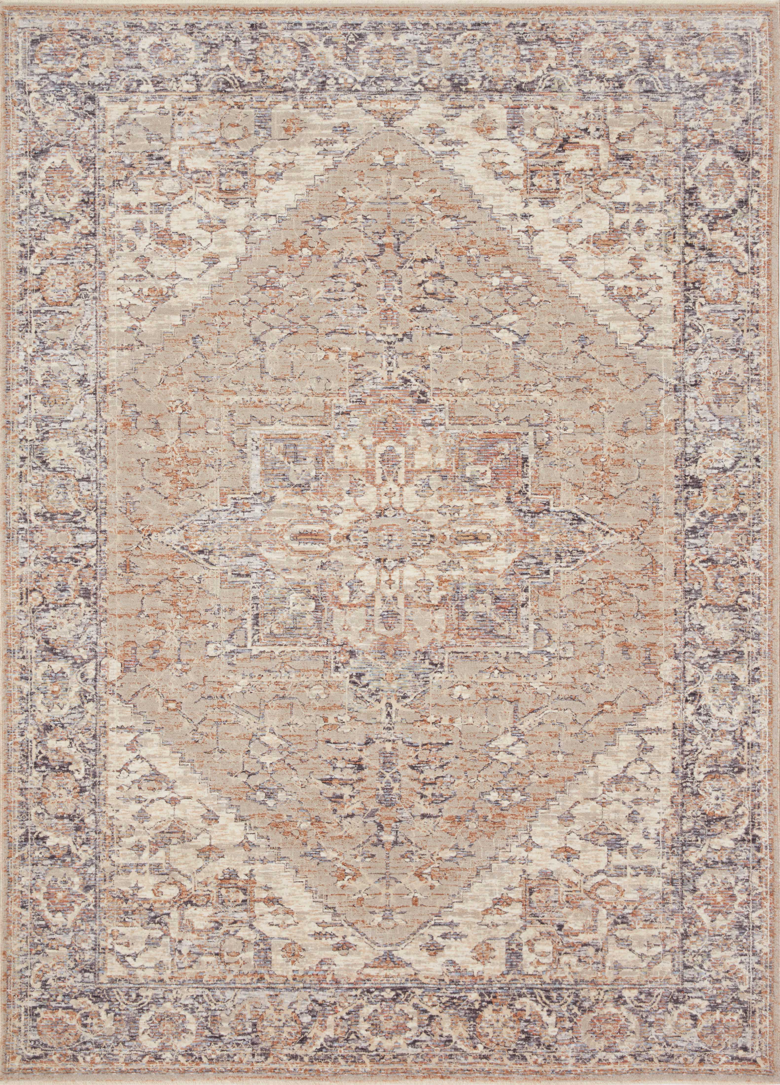 Faye Rug in Taupe & Denim – Vevano