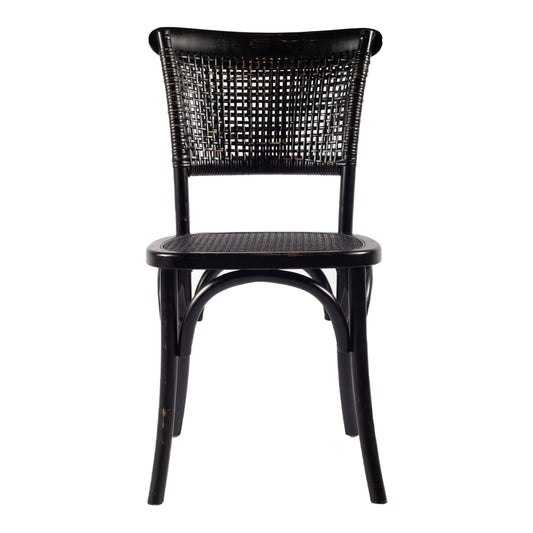 Moe's Home Churchill Dining Chair in Black (34.5" x 18" x 16.5") - FG-1001-02