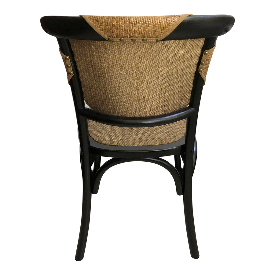 Moe's Home Colmar Dining Chair in Black (35' x 16.5' x 17.5') - FG-1011-02