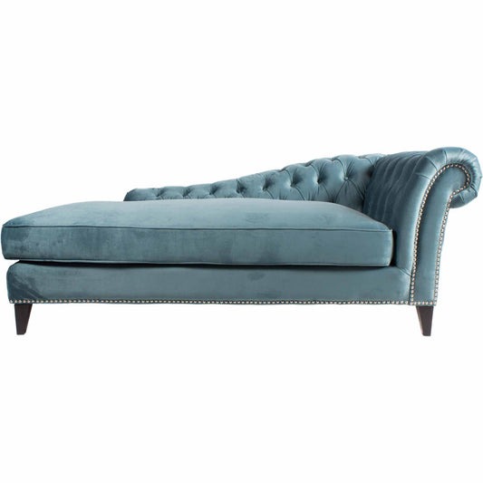 Moe's Home Bibiano Chaise in Blue (29" x 71" x 39") - FN-1031-50