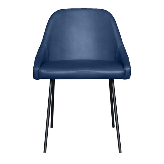 Moe's Home Blaze Dining Chair in Blue (30" x 22" x 24") - FN-1035-26
