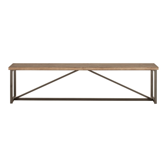 Moe's Home Sierra Dining Bench in Brown (19" x 75" x 14") - FR-1018-23