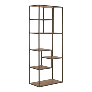 Moe's Home Sierra Bookshelf in Brown (79' x 31.5' x 16') - FR-1020-23