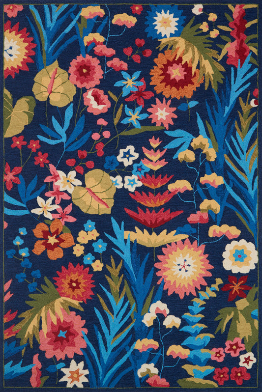 Francesca Rug in Navy & Fiesta