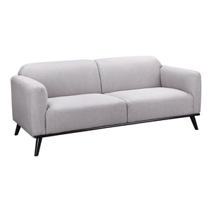 Moe's Home Peppy Sofa in Grey (30.5' x 76' x 34.5') - FW-1006-15