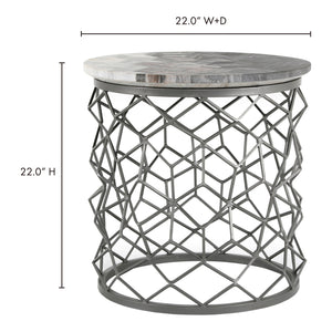 Moe's Home Mythos End Table in Grey (22' x 22' x 22') - GK-1010-15