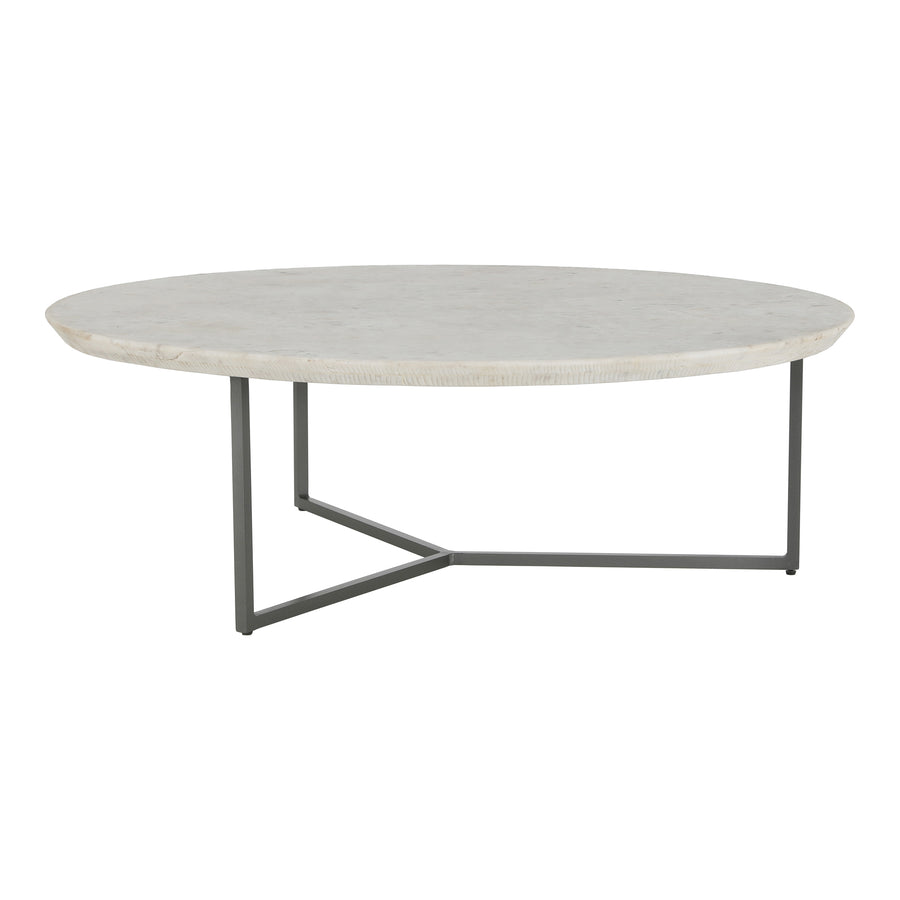 Moe's Home Chloe Coffee Table in White (15' x 48' x 48') - GK-1110-18