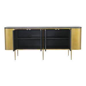 Moe's Home Gatsby Sideboard in Gold & Black (30' x 72.5' x 17.5') - GK-1111-51