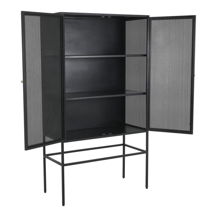 Moe's Home Isandros Storage Cabinet in Black (71' x 40' x 18') - GK-1117-02