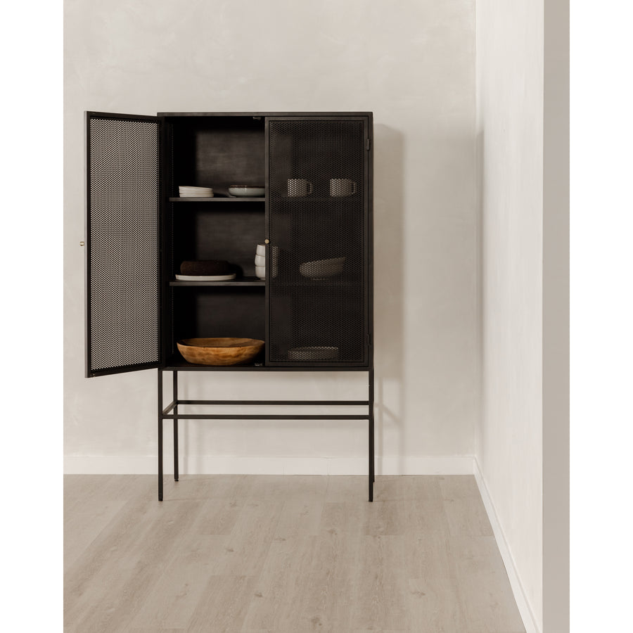 Moe's Home Isandros Storage Cabinet in Black (71' x 40' x 18') - GK-1117-02