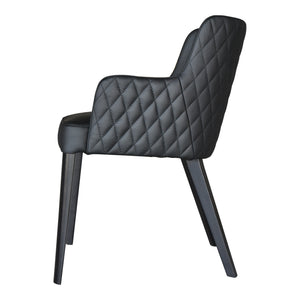 Moe's Home Zayden Dining Chair in Black (31.5' x 22.5' x 24') - GO-1004-02