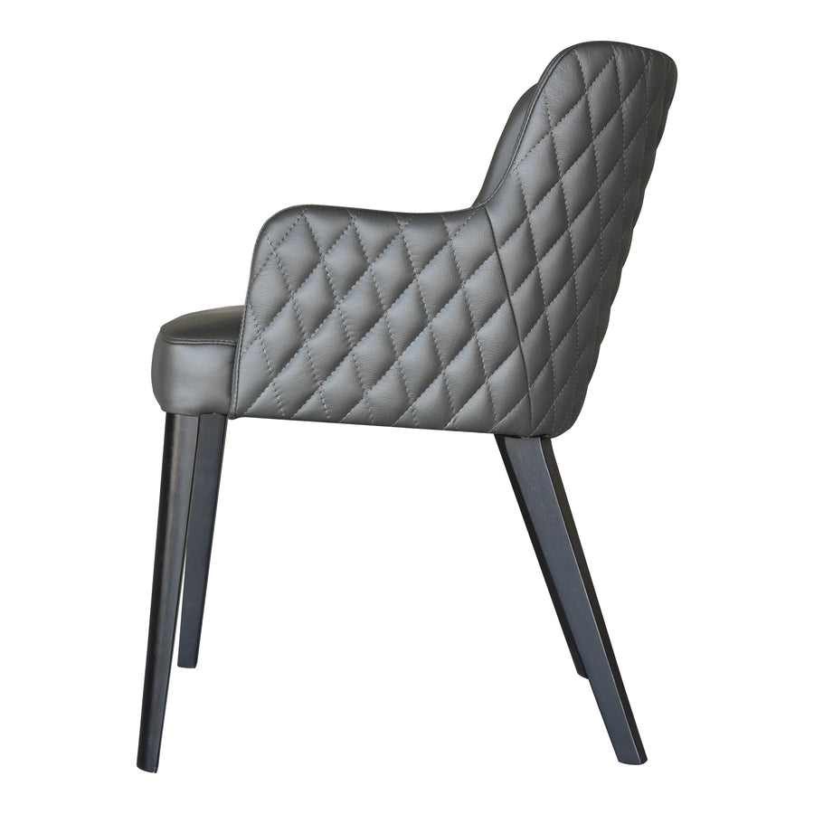 Moe's Home Zayden Dining Chair in Dark Grey (31.5' x 22.5' x 24') - GO-1004-29