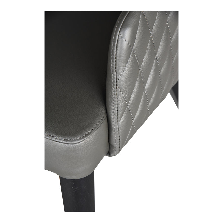 Moe's Home Zayden Dining Chair in Dark Grey (31.5' x 22.5' x 24') - GO-1004-29