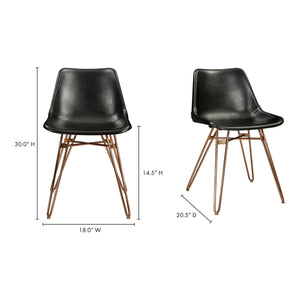 Moe's Home Omni Dining Chair in Black (30' x 18' x 20.5') - GZ-1013-02