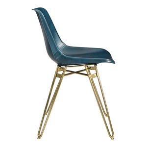 Moe's Home Omni Dining Chair in Blue (30' x 18' x 20.5') - GZ-1013-26