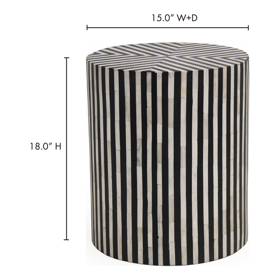 Moe's Home Chameau End Table in Black (18' x 15' x 15') - GZ-1126-02
