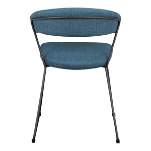 Moe's Home Adria Dining Chair in Blue (30' x 21.1' x 21') - HK-1010-50