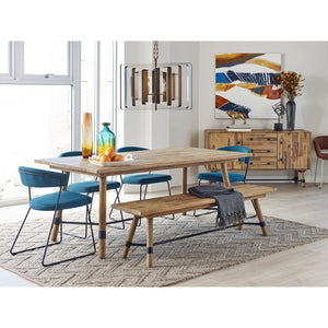Moe's Home Adria Dining Chair in Blue (30' x 21.1' x 21') - HK-1010-50