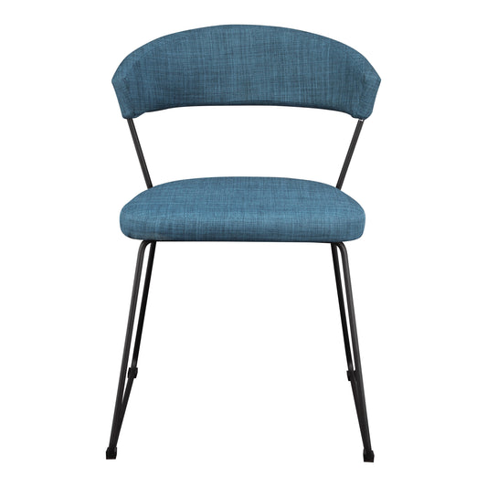 Moe's Home Adria Dining Chair in Blue (30" x 21.1" x 21") - HK-1010-50