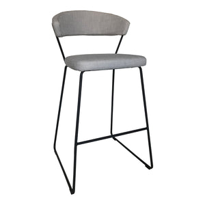 Moe's Home Adria Bar Stool in Grey (40.5' x 22' x 25') - HK-1021-15