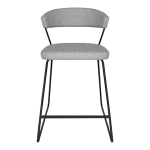 Moe's Home Adria Counter Stool in Grey (36.5' x 22' x 25') - HK-1022-15