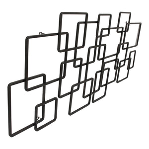 Moe's Home Steel Wall Sculpture in Black (23' x 51.5' x 2.5') - HW-1083-02