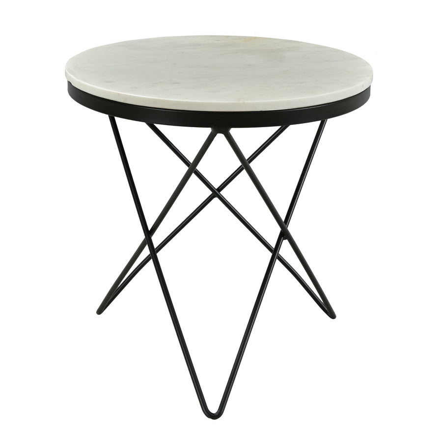 Moe's Home Haley End Table in Black & White (20' x 20' x 20') - IK-1001-02