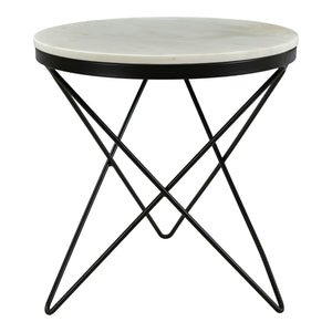 Moe's Home Haley End Table in Black & White (20' x 20' x 20') - IK-1001-02