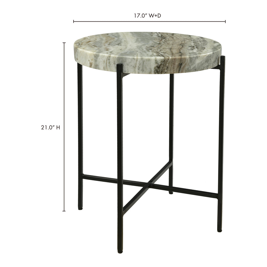 Moe's Home Cirque Accent Table in Brown (22' x 18' x 18') - IK-1010-21