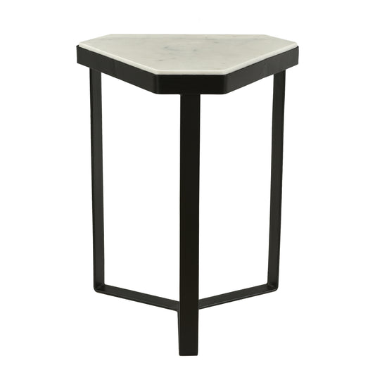 Moe's Home Inform Accent Table in White (18" x 15" x 13") - IK-1015-18