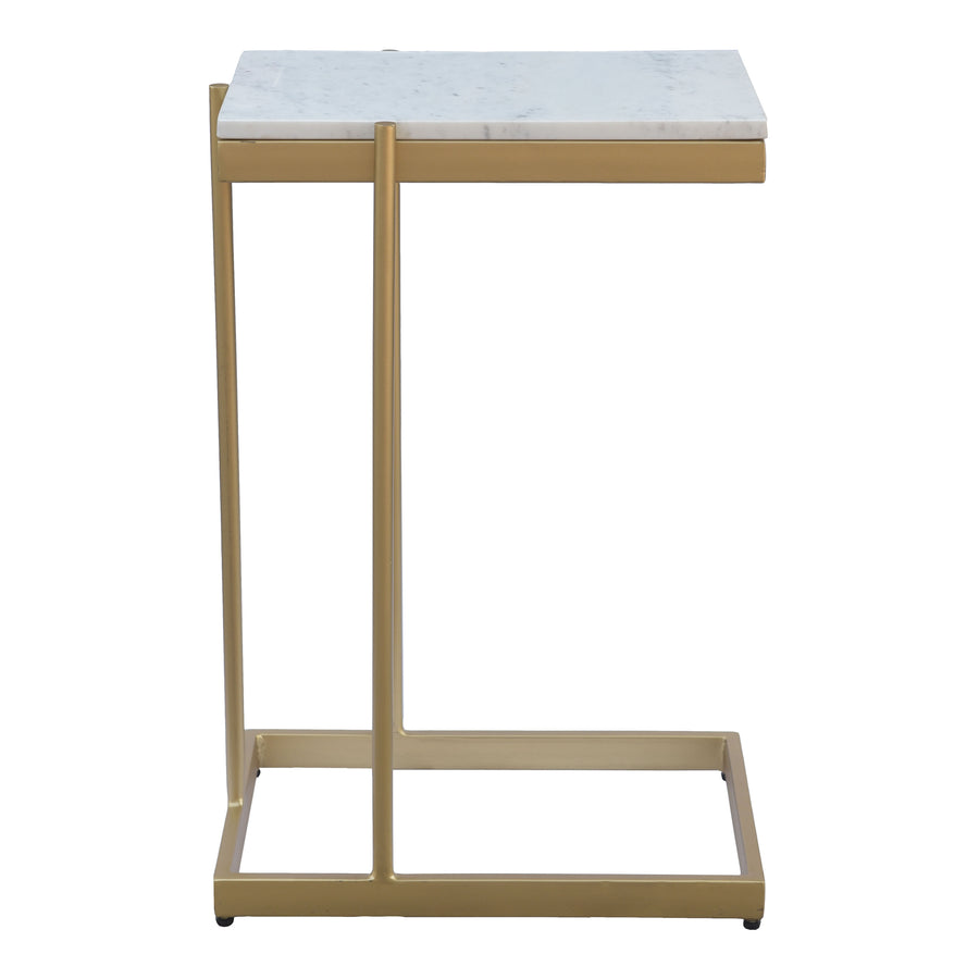 Moe's Home Sulu Accent Table in White (25' x 17.25' x 10.75') - IK-1019-18