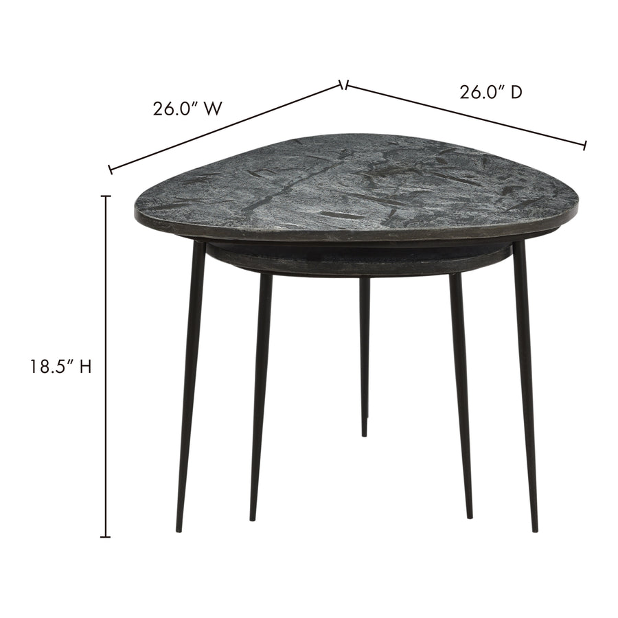 Moe's Home Rigby Accent Table in Black (18.5' x 26' x 26') - IK-1023-02