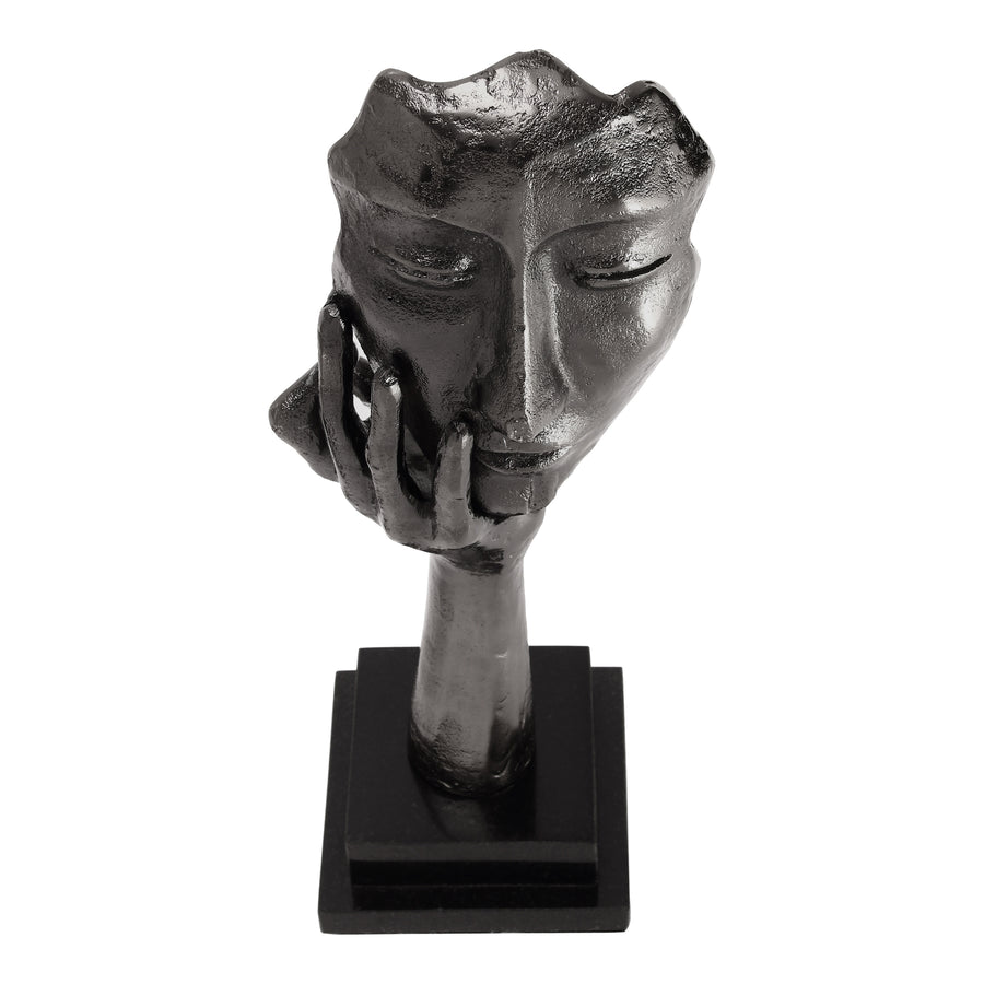 Moe's Home Ponder Sculpture in Dark Silver (16' x 4' x 6') - IX-1113-02