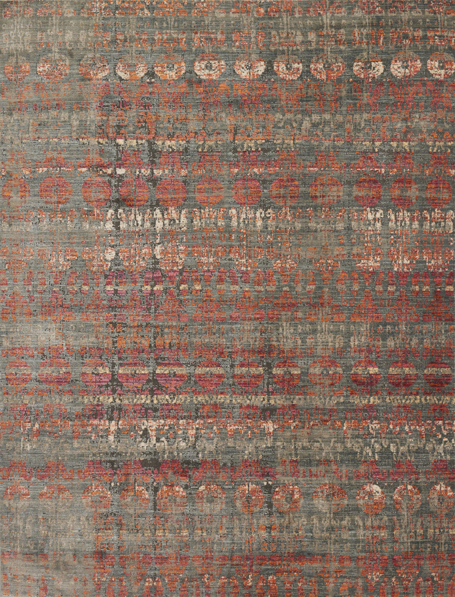 Javari Rug in Steel & Sunrise