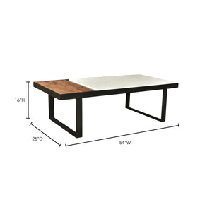 Moe's Home Blox Coffee Table in Multicolor (16' x 54' x 26') - JD-1007-37